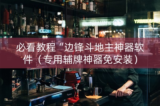 必看教程“边锋斗地主神器软件（专用辅牌神器免安装）