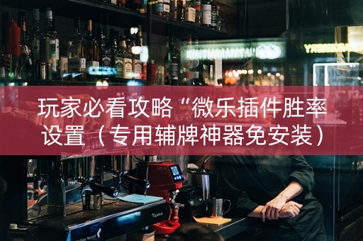 玩家必看攻略“微乐插件胜率设置（专用辅牌神器免安装）