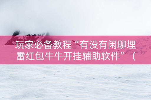 玩家必备教程“有没有闲聊埋雷红包牛牛开挂辅助软件”（详细透视教程）-哔哩哔哩