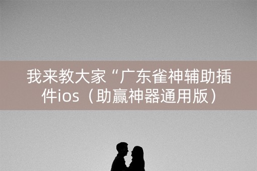 我来教大家“广东雀神辅助插件ios（助赢神器通用版）