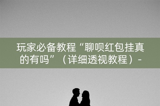 玩家必备教程“聊呗红包挂真的有吗”（详细透视教程）-哔哩哔哩