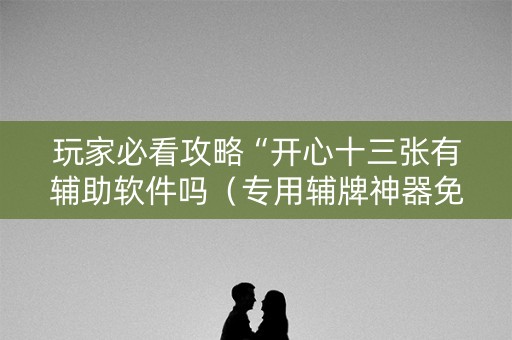 玩家必看攻略“开心十三张有辅助软件吗（专用辅牌神器免安装）
