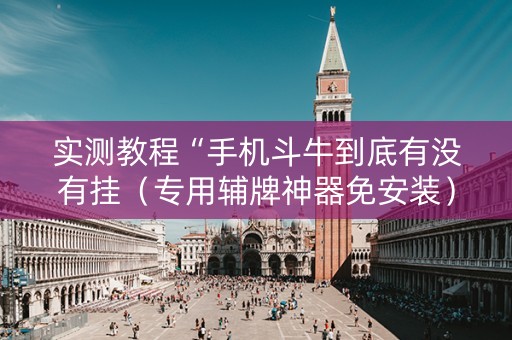 实测教程“手机斗牛到底有没有挂（专用辅牌神器免安装）