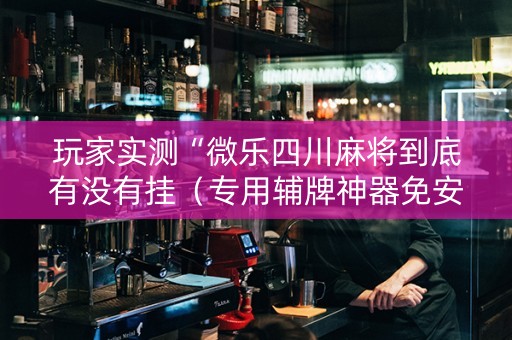 玩家实测“微乐四川麻将到底有没有挂（专用辅牌神器免安装）