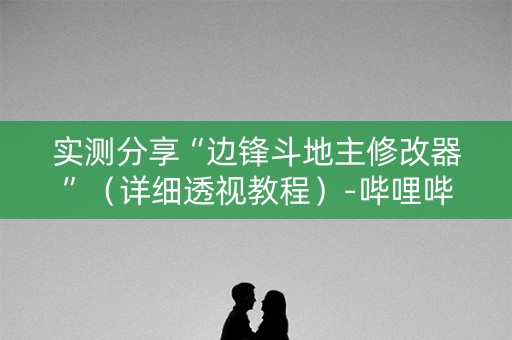 实测分享“边锋斗地主修改器”（详细透视教程）-哔哩哔哩