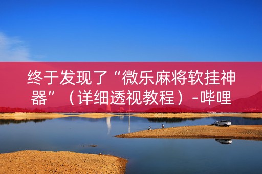 终于发现了“微乐麻将软挂神器”（详细透视教程）-哔哩哔哩