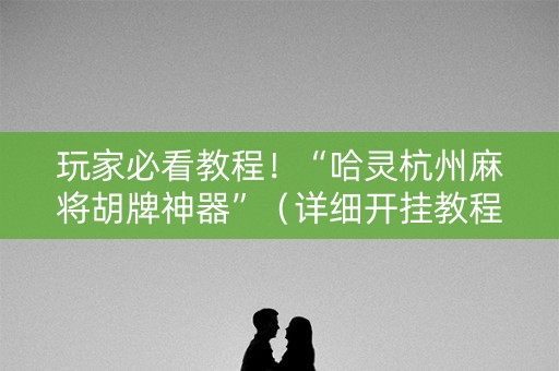 玩家必看教程！“哈灵杭州麻将胡牌神器”（详细开挂教程）-哔哩哔哩