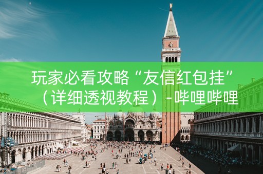 玩家必看攻略“友信红包挂”（详细透视教程）-哔哩哔哩