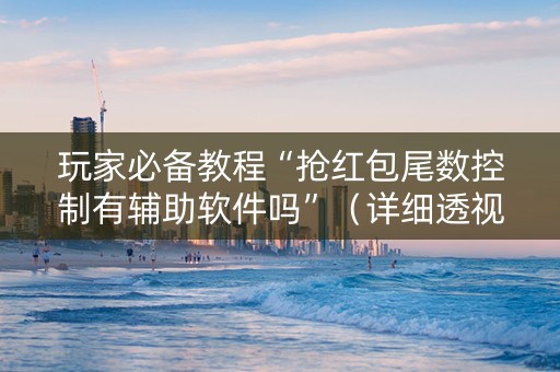 玩家必备教程“抢红包尾数控制有辅助软件吗”（详细透视教程）-哔哩哔哩