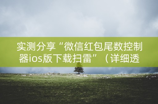 实测分享“微信红包尾数控制器ios版下载扫雷”（详细透视教程）-哔哩哔哩