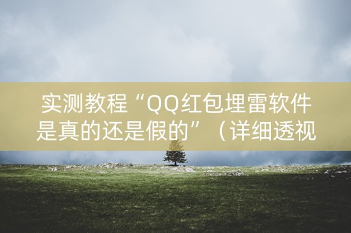 实测教程“QQ红包埋雷软件是真的还是假的”（详细透视教程）-哔哩哔哩