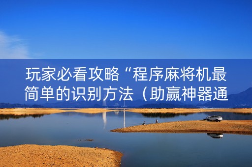 玩家必看攻略“程序麻将机最简单的识别方法（助赢神器通用版）