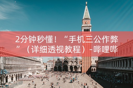 2分钟秒懂！“手机三公作弊”（详细透视教程）-哔哩哔哩