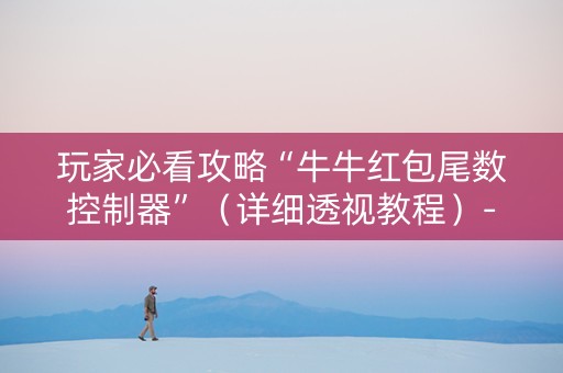玩家必看攻略“牛牛红包尾数控制器”（详细透视教程）-哔哩哔哩