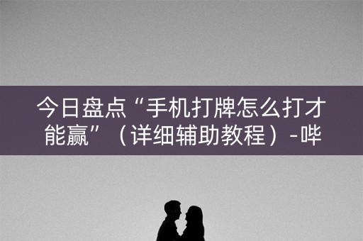 今日盘点“手机打牌怎么打才能赢”（详细辅助教程）-哔哩哔哩