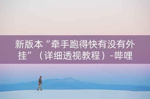 新版本“牵手跑得快有没有外挂”（详细透视教程）-哔哩哔哩