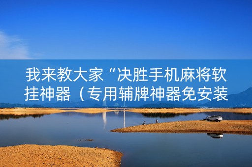 我来教大家“决胜手机麻将软挂神器（专用辅牌神器免安装）