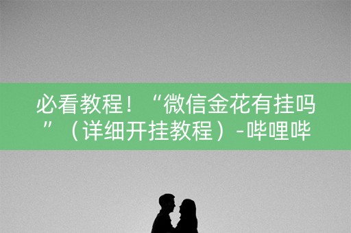 必看教程！“微信金花有挂吗”（详细开挂教程）-哔哩哔哩