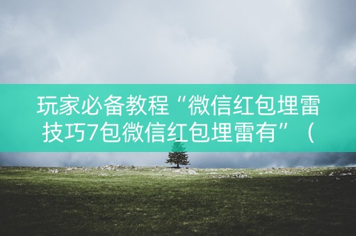 玩家必备教程“微信红包埋雷技巧7包微信红包埋雷有”（详细透视教程）-哔哩哔哩