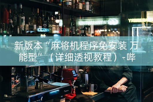 新版本“麻将机程序免安装 万能型”（详细透视教程）-哔哩哔哩