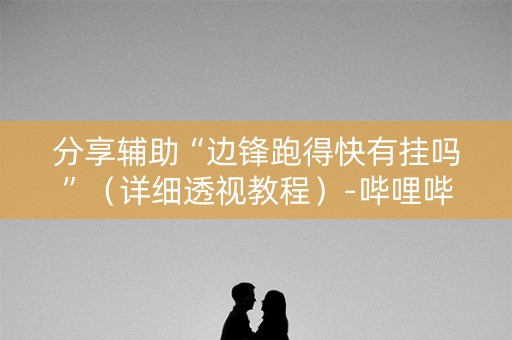 分享辅助“边锋跑得快有挂吗”（详细透视教程）-哔哩哔哩