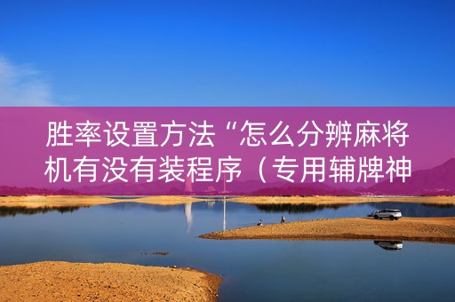 胜率设置方法“怎么分辨麻将机有没有装程序（专用辅牌神器免安装）