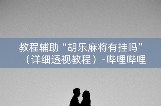 教程辅助“胡乐麻将有挂吗”（详细透视教程）-哔哩哔哩