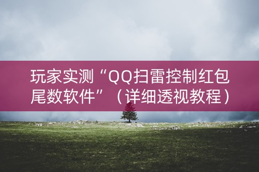 玩家实测“QQ扫雷控制红包尾数软件”（详细透视教程）-哔哩哔哩