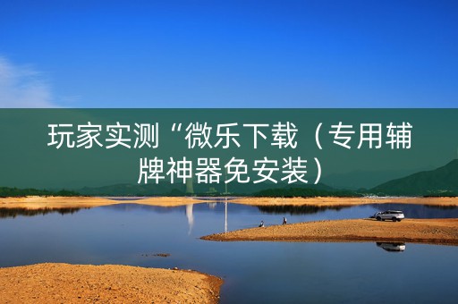 玩家实测“微乐下载（专用辅牌神器免安装）
