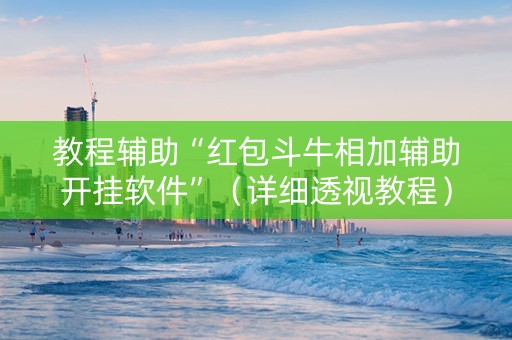 教程辅助“红包斗牛相加辅助开挂软件”（详细透视教程）-哔哩哔哩