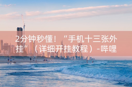 2分钟秒懂！“手机十三张外挂”（详细开挂教程）-哔哩哔哩