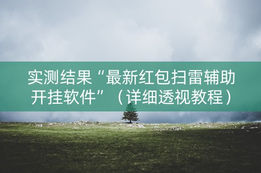 实测结果“最新红包扫雷辅助开挂软件”（详细透视教程）-哔哩哔哩