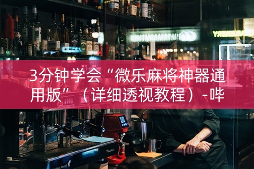 3分钟学会“微乐麻将神器通用版”（详细透视教程）-哔哩哔哩