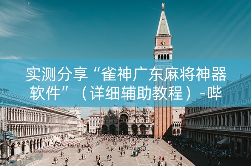 实测分享“雀神广东麻将神器软件”（详细辅助教程）-哔哩哔哩