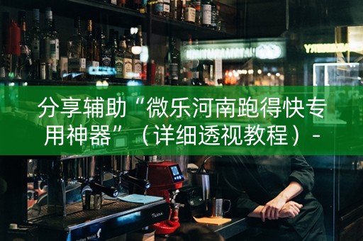 分享辅助“微乐河南跑得快专用神器”（详细透视教程）-哔哩哔哩