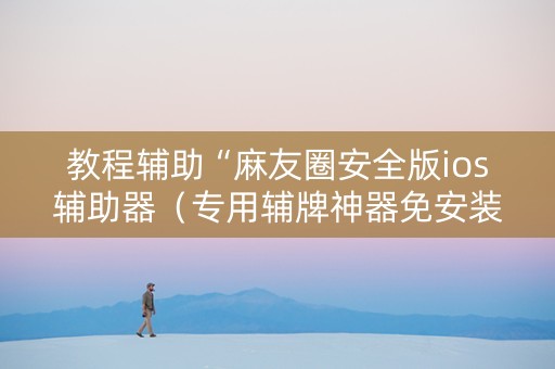 教程辅助“麻友圈安全版ios辅助器（专用辅牌神器免安装）