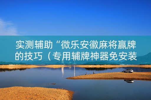 实测辅助“微乐安徽麻将赢牌的技巧（专用辅牌神器免安装）