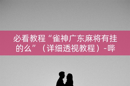 必看教程“雀神广东麻将有挂的么”（详细透视教程）-哔哩哔哩