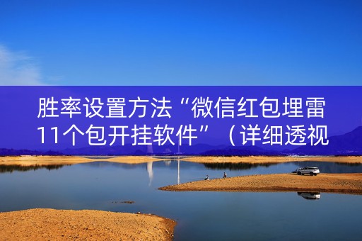 胜率设置方法“微信红包埋雷11个包开挂软件”（详细透视教程）-哔哩哔哩