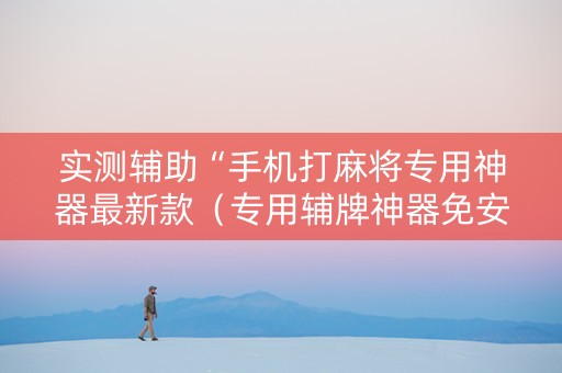 实测辅助“手机打麻将专用神器最新款（专用辅牌神器免安装）