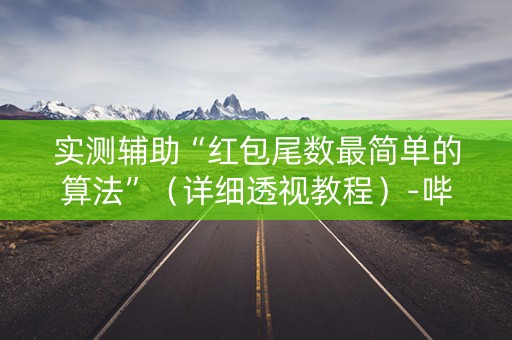 实测辅助“红包尾数最简单的算法”（详细透视教程）-哔哩哔哩