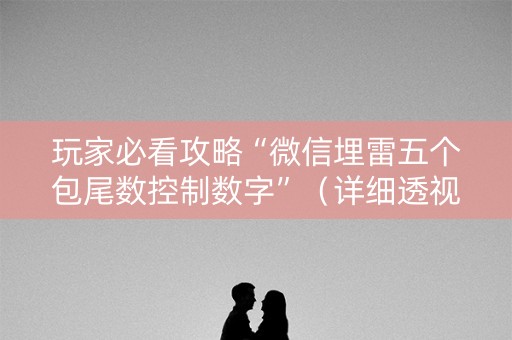 玩家必看攻略“微信埋雷五个包尾数控制数字”（详细透视教程）-哔哩哔哩