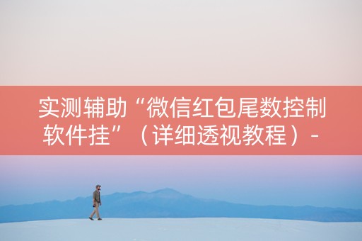 实测辅助“微信红包尾数控制软件挂”（详细透视教程）-哔哩哔哩