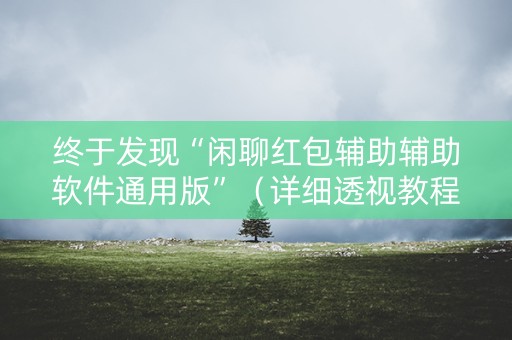 终于发现“闲聊红包辅助辅助软件通用版”（详细透视教程）-哔哩哔哩