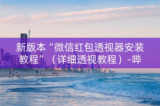 新版本“微信红包透视器安装教程”（详细透视教程）-哔哩哔哩
