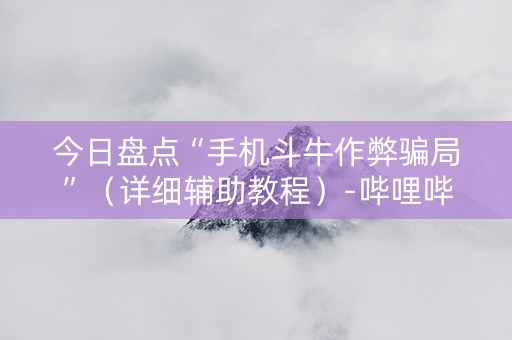 今日盘点“手机斗牛作弊骗局”（详细辅助教程）-哔哩哔哩
