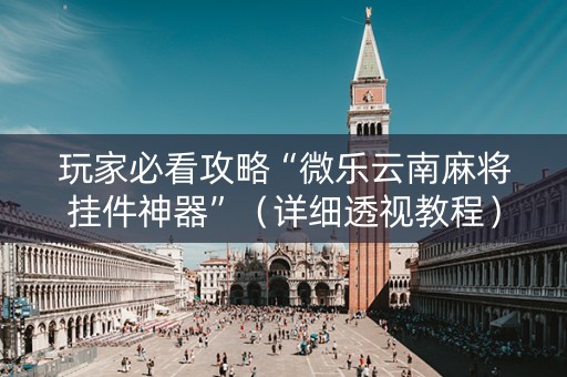 玩家必看攻略“微乐云南麻将挂件神器”（详细透视教程）-哔哩哔哩