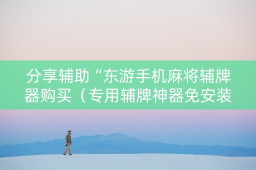 分享辅助“东游手机麻将辅牌器购买（专用辅牌神器免安装）