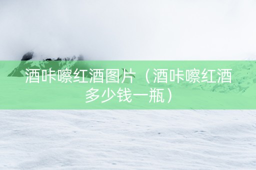 酒咔嚓红酒图片（酒咔嚓红酒多少钱一瓶）