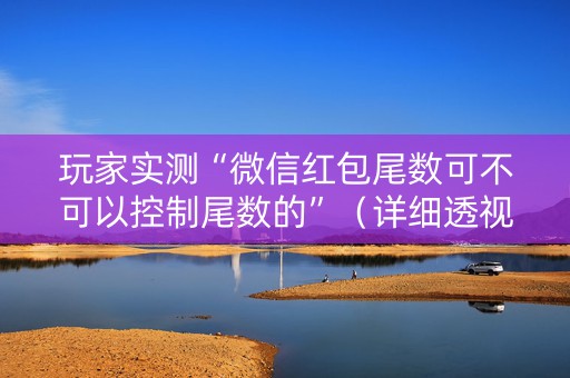 玩家实测“微信红包尾数可不可以控制尾数的”（详细透视教程）-哔哩哔哩
